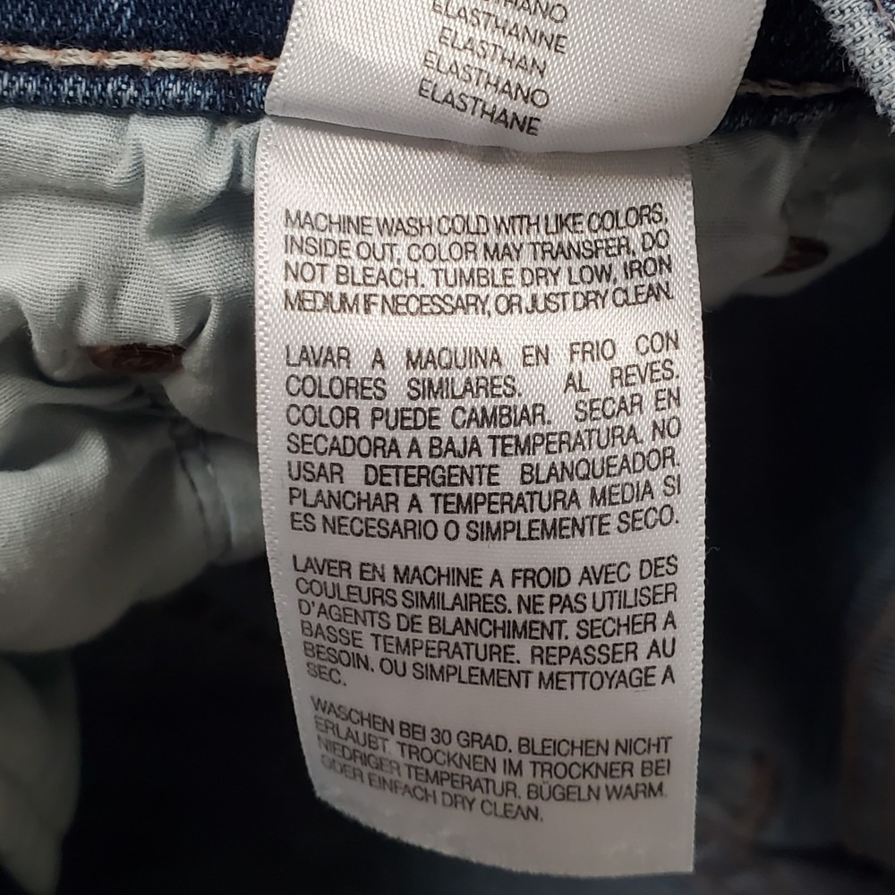 Mother Jeans Womens Insider Cropped Straight Fray Jeans Size 26 Blue Whiskered - Picture 5 of 14